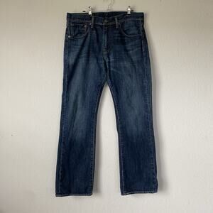 Levi's Jeans Mens 33x30 527 Blue Slim Bootcut Dark Wash 100% Cotton Faded Casual